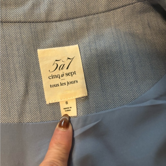 Cinq à Sept Light Blue Blazer - Picture 2 of 5